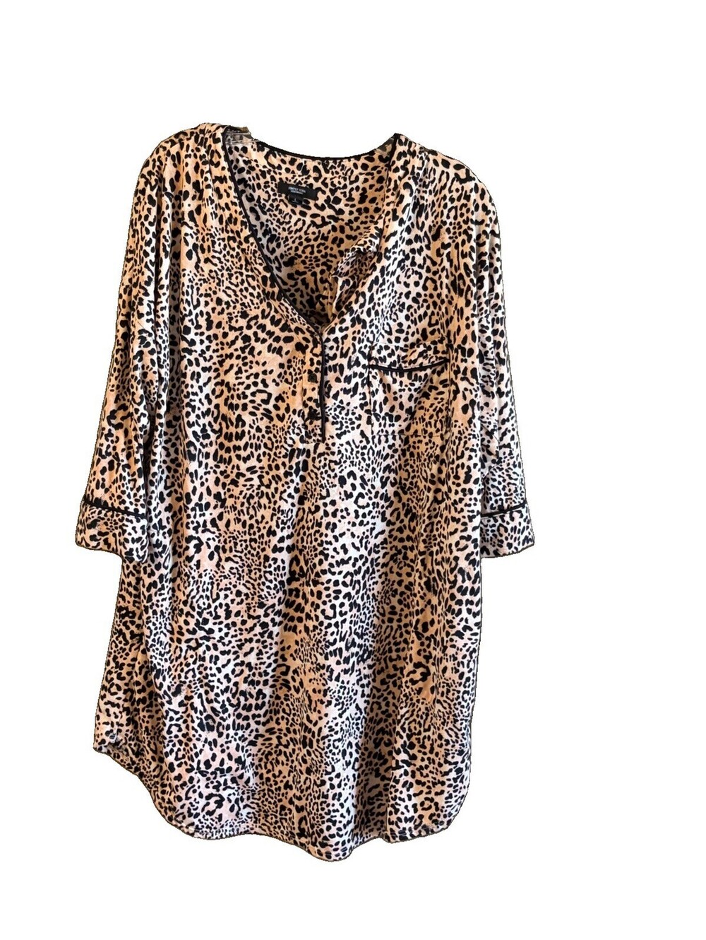 Simply Vera -Vera Wang L Animal Print Nightgown with headband